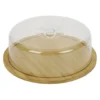 Boîte à fromage bambou et plastique Ø28,5xH9cm