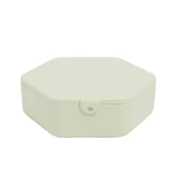 Boîte organisateur à cosmétique et bijoux avec miroir 15x14cm (2 modèles)