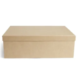 Boîte papier beige 28x19x10cm