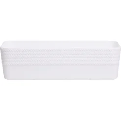 Boîte plastique blanc 25x11xH7cm