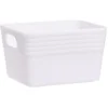 Boîte plastique blanc 14x11xH8,5cm