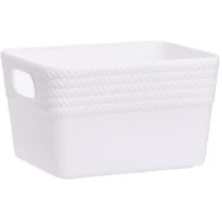 Boîte plastique blanc 14x11xH8,5cm