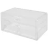 Boîte rectangulaire 3 tiroirs transparents