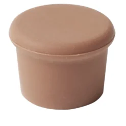 Bouchon de bouteille x3 en silicone rouge 2,5x3xH3,5cm