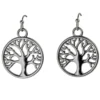 Boucles d'oreilles arbre de vie métal 2xH3,5cm (3 modèles)