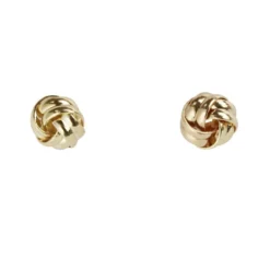 Boucles d'oreilles noeud boule métal Ø0,9cm (3 modèles)