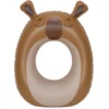 Bouée gonflable capybara Squichy plastique marron 61x81cm