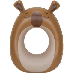 Bouée gonflable capybara Squichy plastique marron 61x81cm