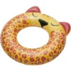 Bouée gonflable enfant léopard jaune et marron Ø60cm
