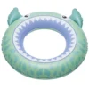 Bouée gonflable enfant requin bleu et vert Ø60cm