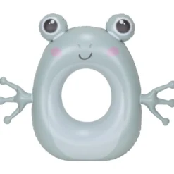 Bouée gonflable grenouille Squichy plastique vert 82x100cm