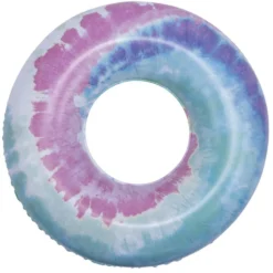 Bouée gonflable ronde motif tie and dye Ø81xH21cm (plusieurs modèles)