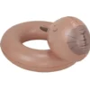 Bouée gonflable tête capybara plastique marron Ø76xH43cm