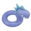 Bouée ronde enfant tête dinosaure plastique bleu Ø60cm
