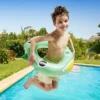 Bouée ronde en plastique forme crocodile vert Ø60cm