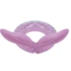 Bouée ronde en plastique ouverte design queue de sirène rose 48x55cm