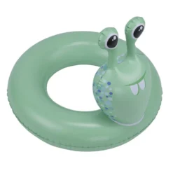 Bouée ronde tête d'escargot en plastique vert Ø60cm