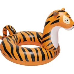 Bouée tigre Funky orange et noir Ø140xH95cm