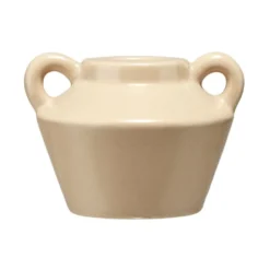 Bougeoir céramique x3 forme amphore Ø8xH6cm