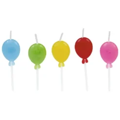 Bougie anniversaire ballon x 5