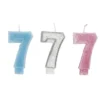 Bougie anniversaire chiffre 7