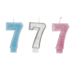 Bougie anniversaire chiffre 7