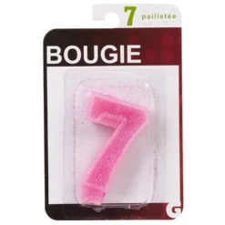 Bougie anniversaire chiffre 7
