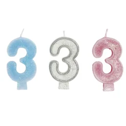 Bougie anniversaire chiffre 3