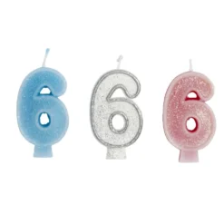 Bougie anniversaire chiffre 6