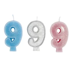 Bougie anniversaire chiffre 9