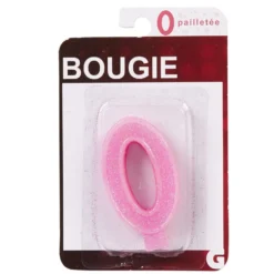 Bougie anniversaire chiffre 0