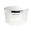 Bougie avec couvercle pot métallisé gris senteur fleur d'oranger 30H