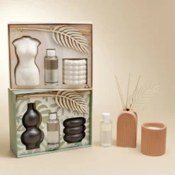 Bougie avec diffuseur en céramique 100ml - 3 modèles