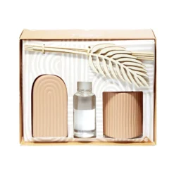 Bougie avec diffuseur en céramique 100ml - 3 modèles