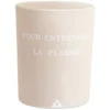Bougie beige imprimée senteur jasmin orchidée 40H