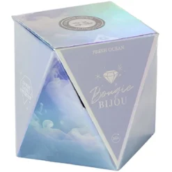 Bougie bijou bracelet argenté senteur air marin 36h