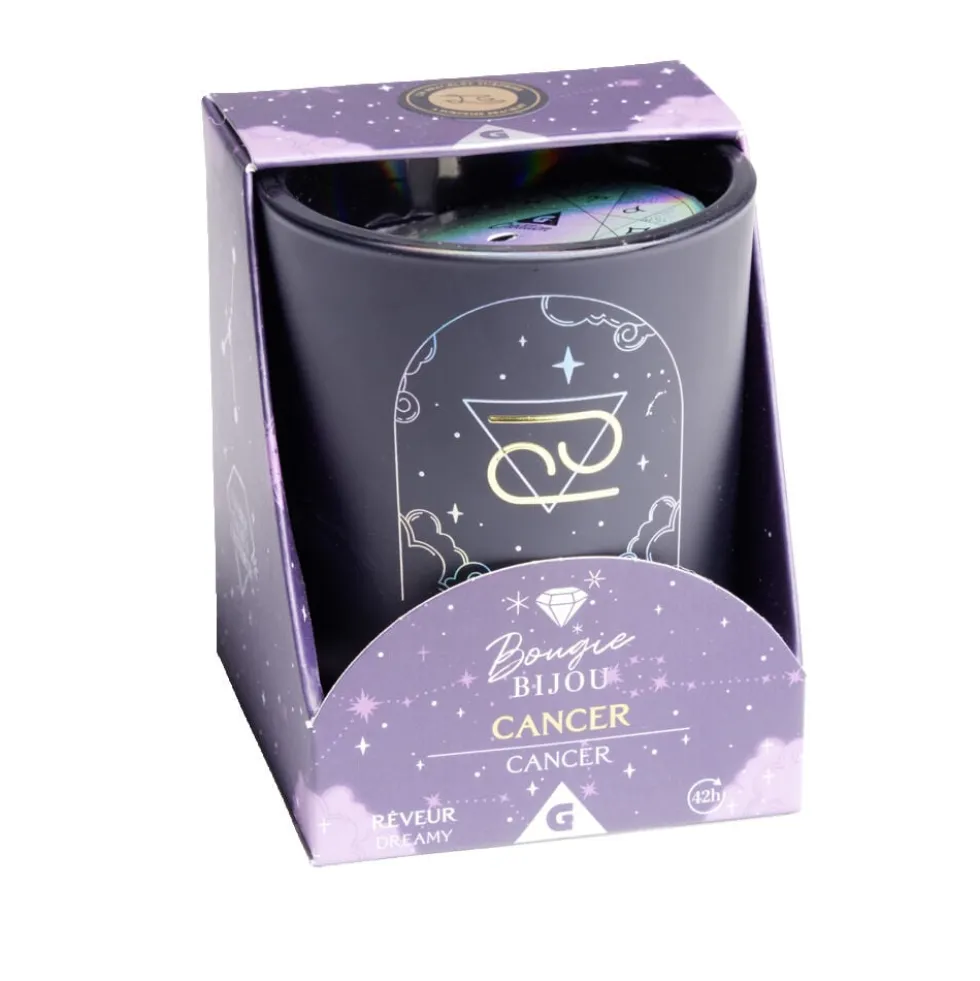 Bougie bijou signe astrologique bracelet doré - 12 modèles