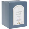 Bougie bleue dans verre senteur monoï Ø7xH8cm