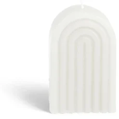 Bougie Bridge blanche 6x4xH9cm