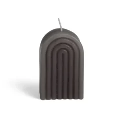 Bougie Bridge noire 6x4xH9cm