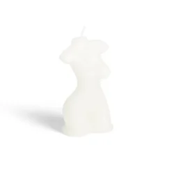 Bougie buste blanc 5x3,5xH7,5cm