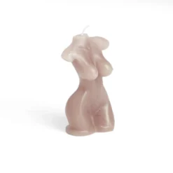 Bougie buste marron foncé 5x3,5xH7,5cm