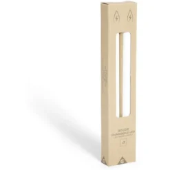 Bougie chandelle LED blanche x2