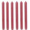 Bougie chandelle rouge Ø2xH25 cm x6