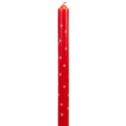 Bougie chandelle étoilée x4 - 3 coloris