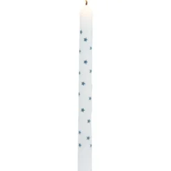 Bougie chandelle étoilée x4 - 3 coloris