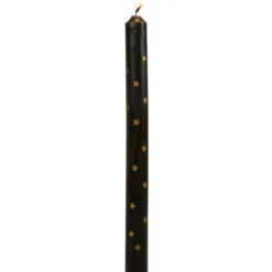 Bougie chandelle étoilée x4 - 3 coloris