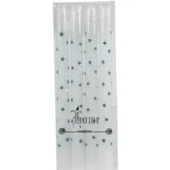 Bougie chandelle étoilée x4 - 3 coloris