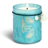 Bougie charm pampille Coconut Vanilla dans verre bleu 55H