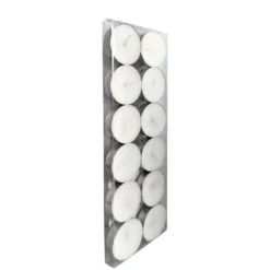 Bougie chauffe-plat blanche Ø3,5cm (lot de 12)